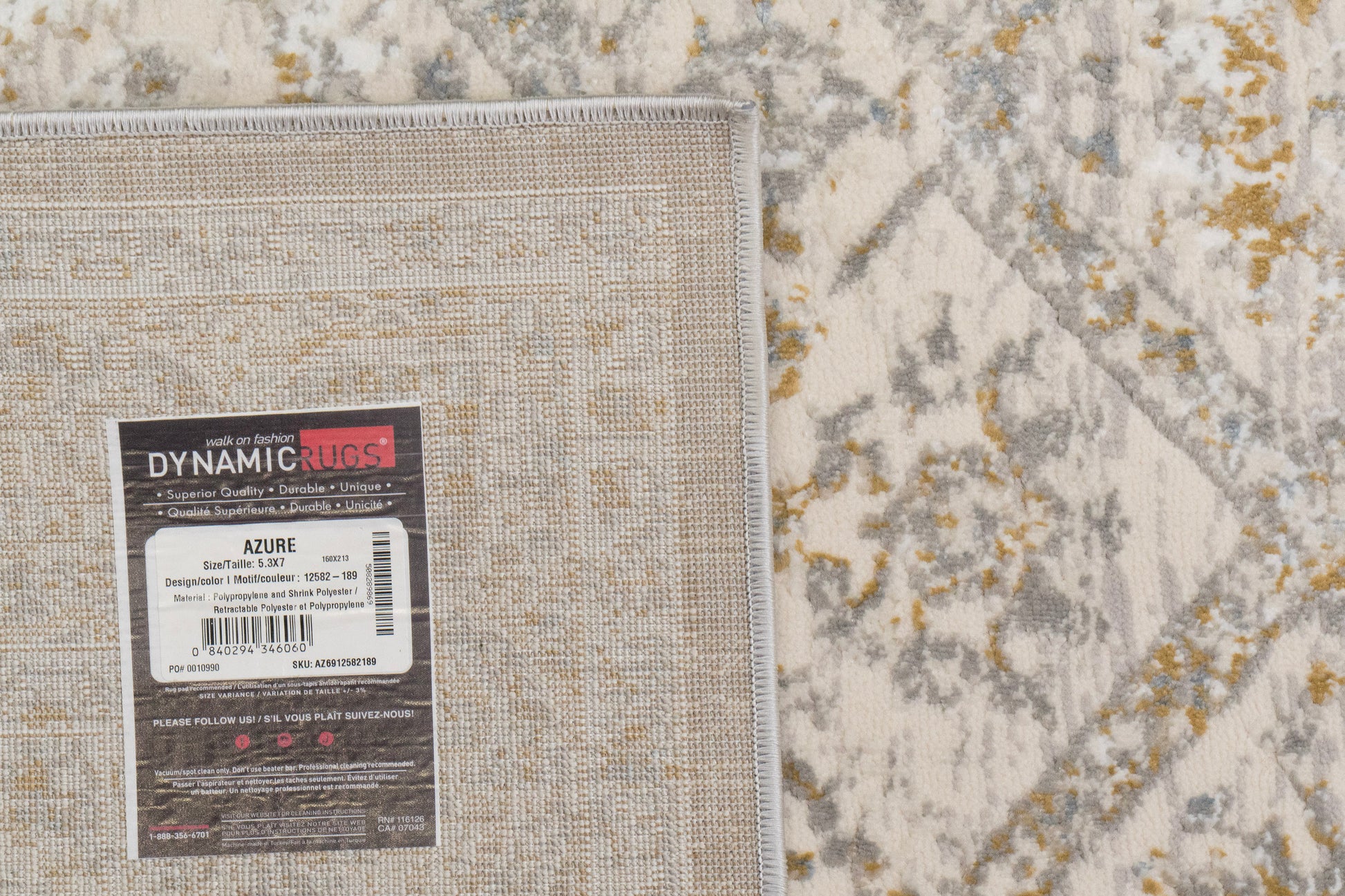 Azure Transitional Ivory/Beige/Grey Southwestern Medium Pile Rug