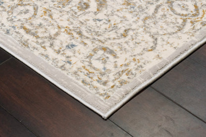 Azure Transitional Ivory/Beige/Grey Southwestern Medium Pile Rug