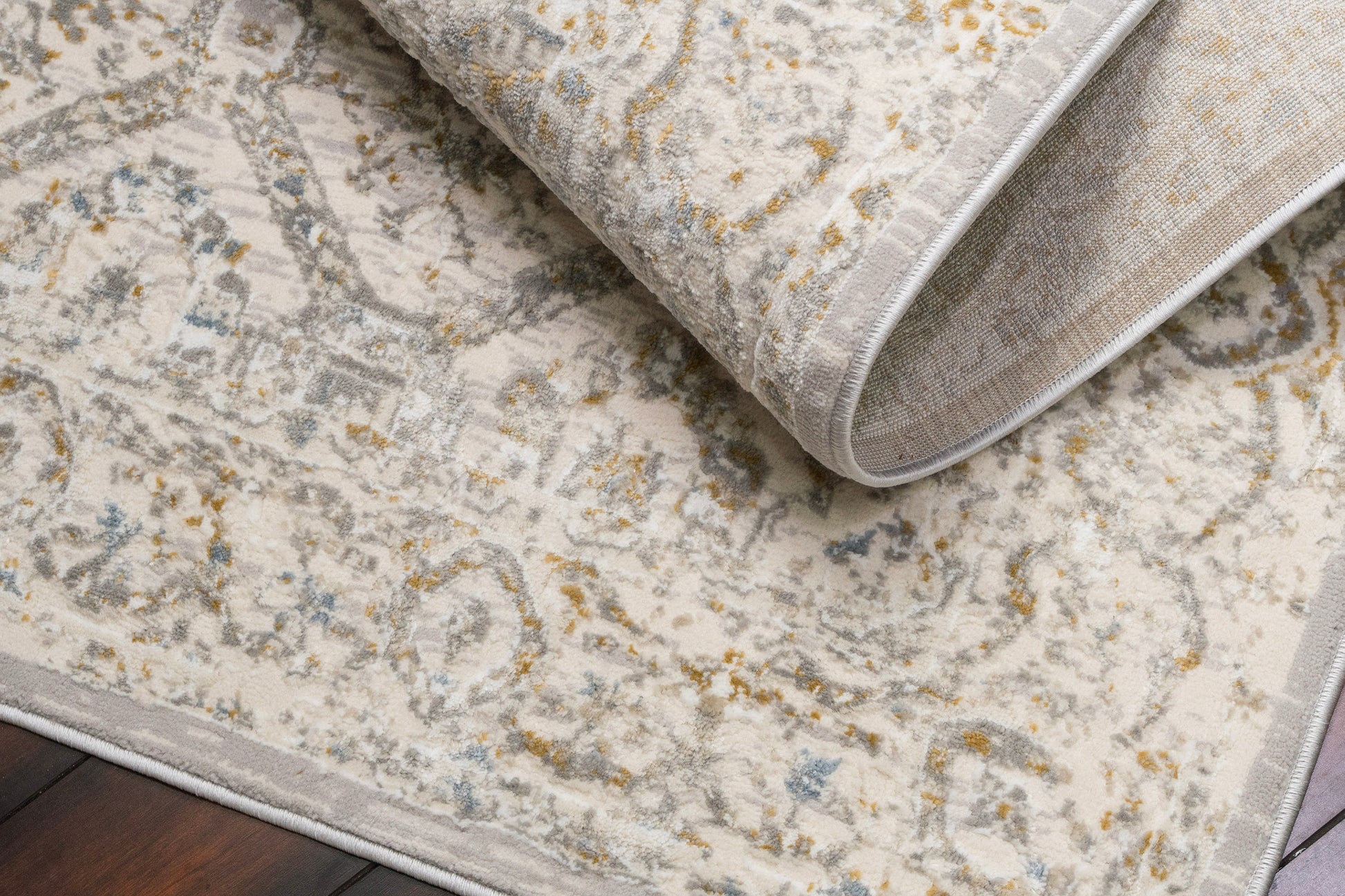 Azure Transitional Ivory/Beige/Grey Southwestern Medium Pile Rug