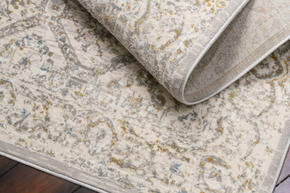 Azure Transitional Ivory/Beige/Grey Southwestern Medium Pile Rug