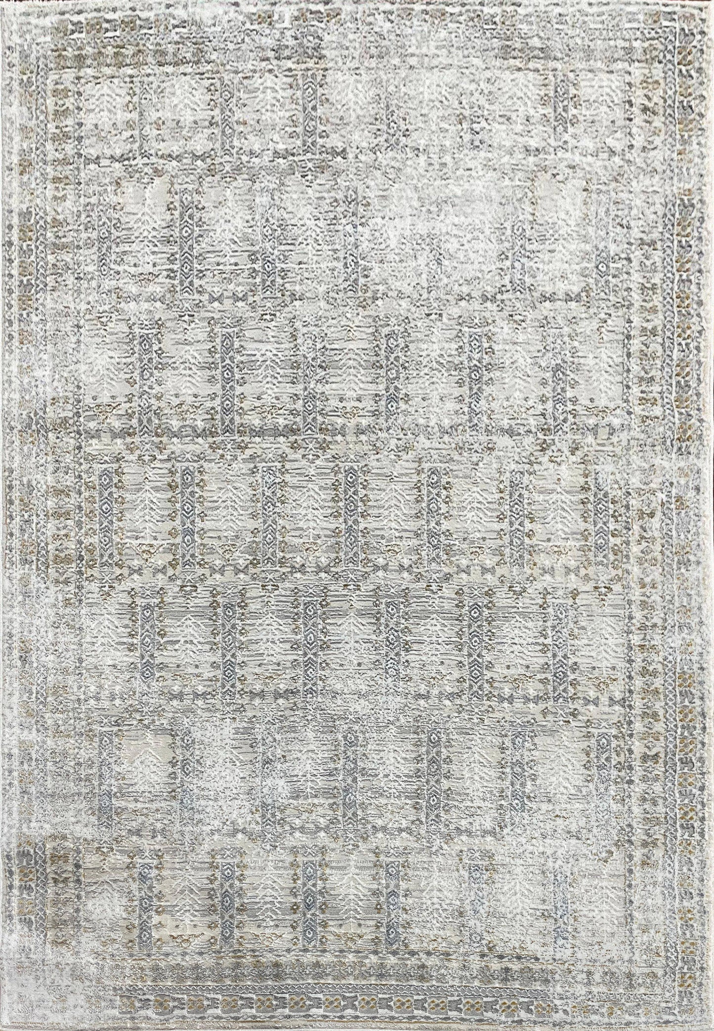 Azure Transitional Ivory/Beige/Grey Southwestern Medium Pile Rug
