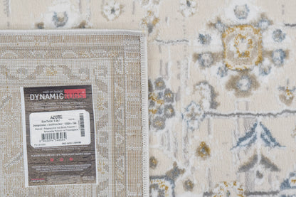 Azure Traditional Ivory/Grey/Blue Southwestern Medium Pile Rug