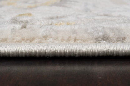 Azure Traditional Ivory/Grey/Blue Southwestern Medium Pile Rug