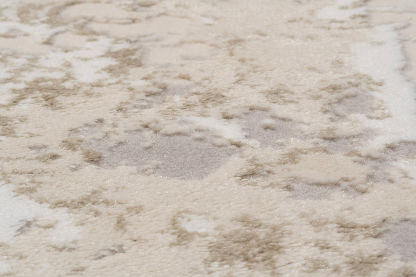 Azure Modern Ivory/Beige/Grey Abstract Medium Pile Rug