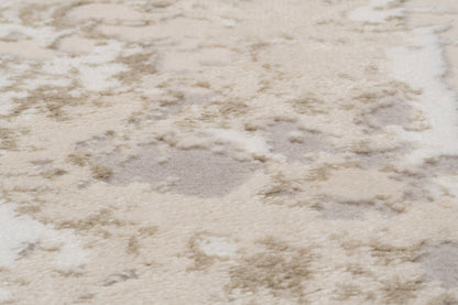 Azure Modern Ivory/Beige/Grey Abstract Medium Pile Rug