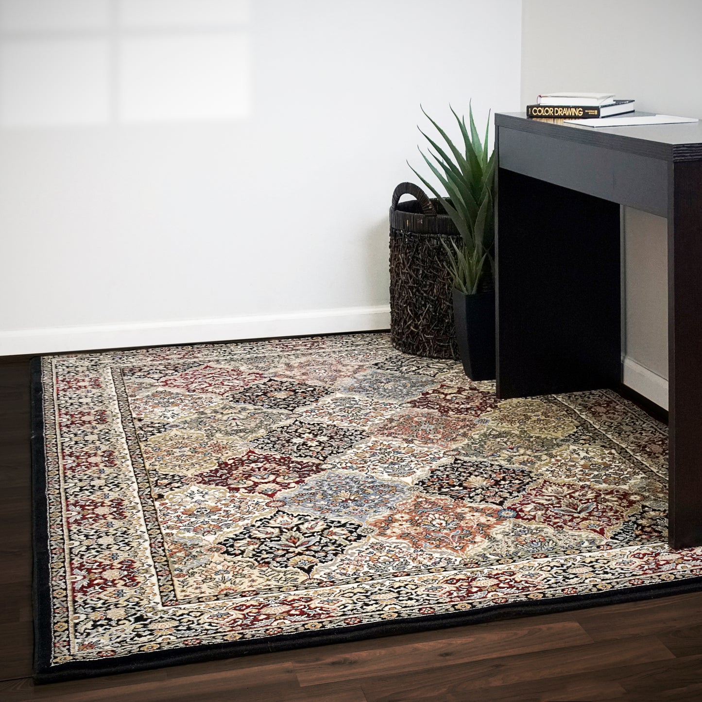 Ancient Garden Traditional Multi Classic Medium Pile Rug