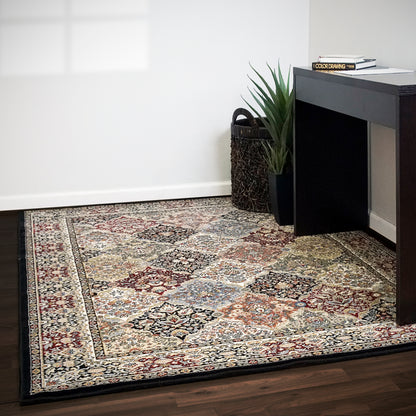 Ancient Garden Traditional Multi Classic Medium Pile Rug