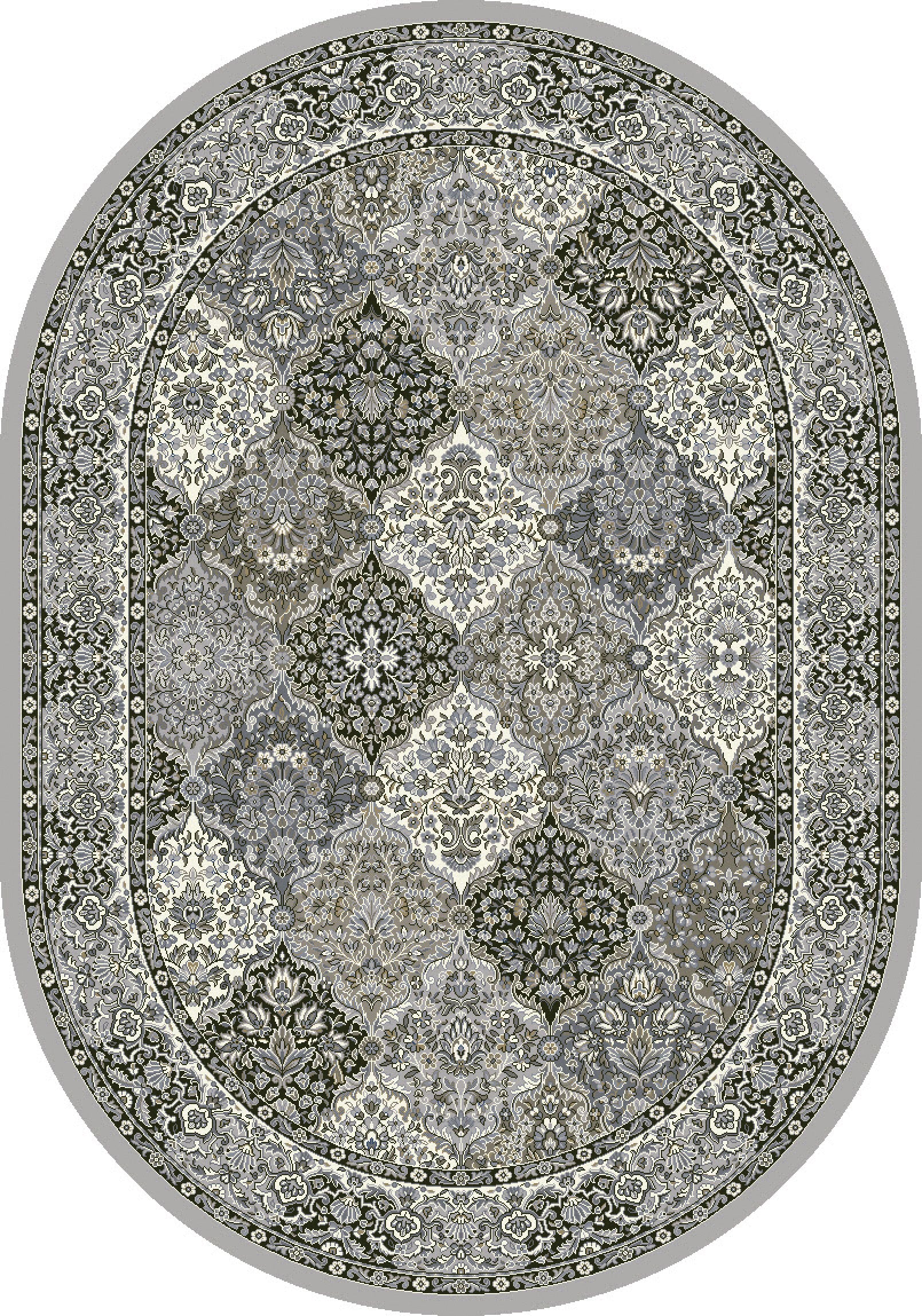 ANCIENT GARDEN 57008 Cream/Grey