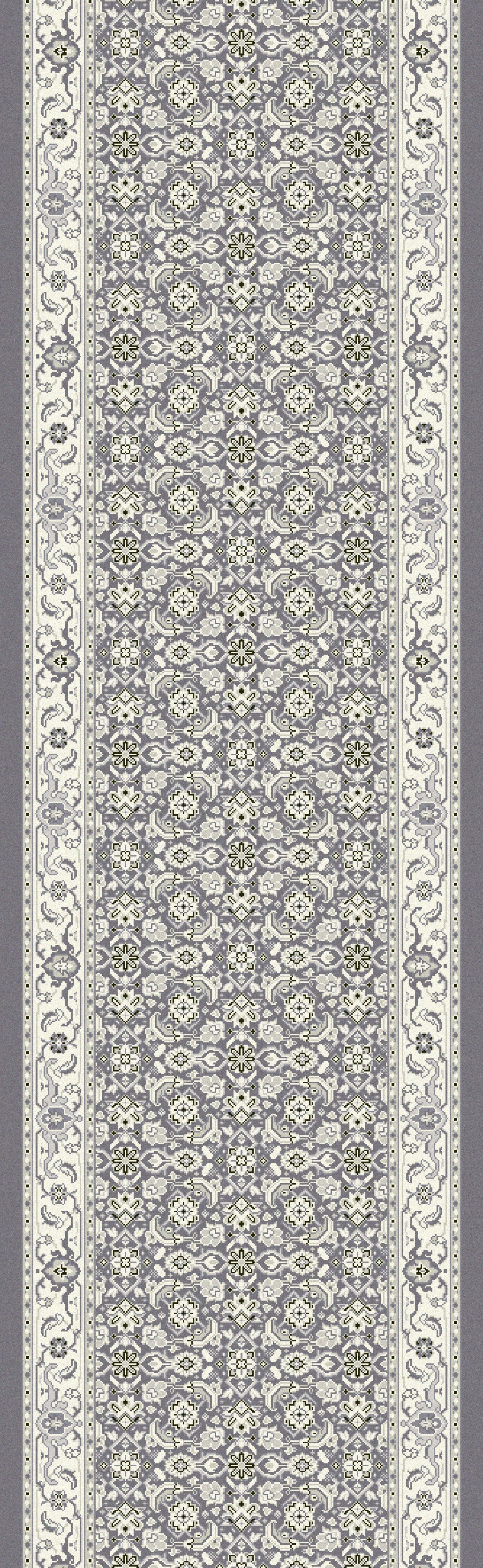 Ancient Garden Traditional Grey/Cream Classic Medium Pile Rug