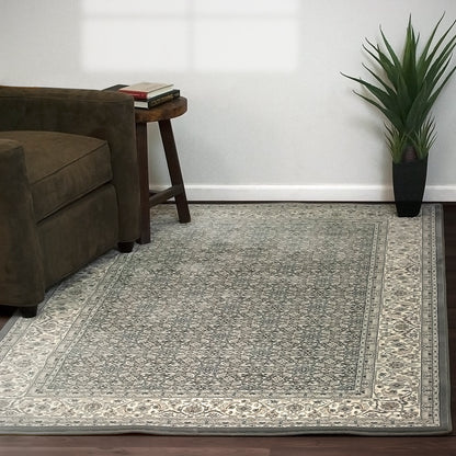 Ancient Garden Traditional Grey/Cream Classic Medium Pile Rug