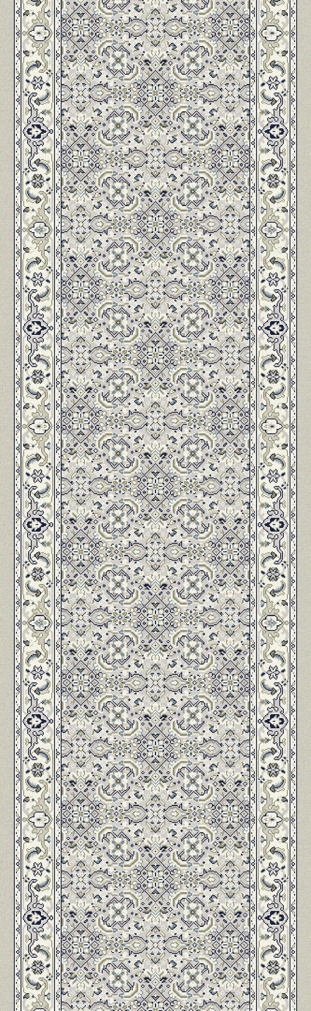Ancient Garden Traditional Soft Grey/Cream Classic Medium Pile Rug