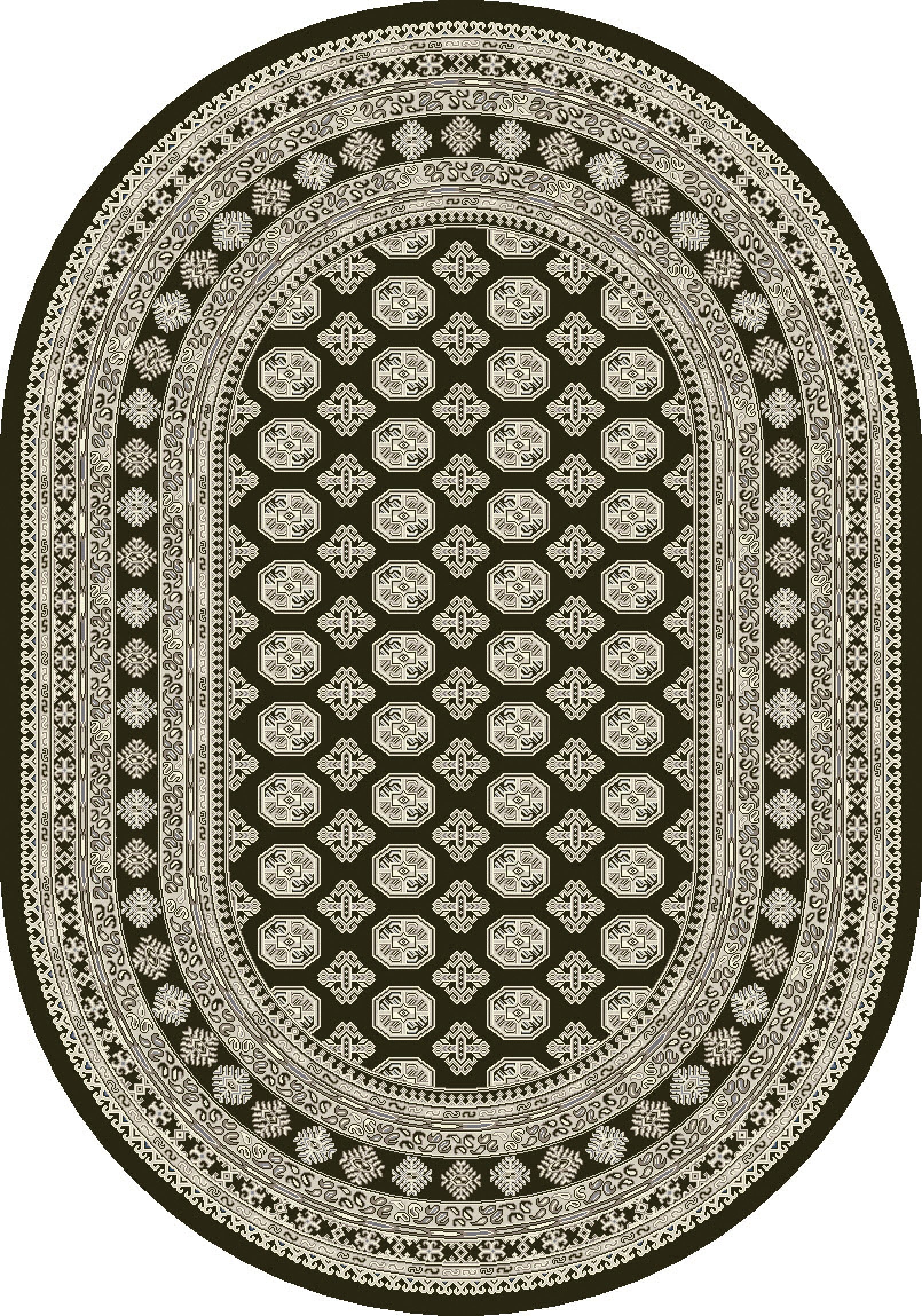 ANCIENT GARDEN 57102 Charcoal/Silver
