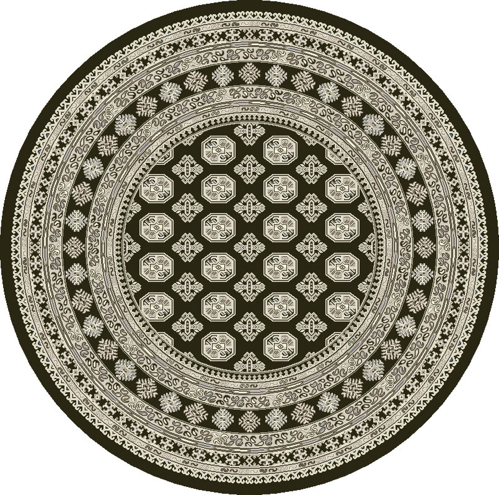 ANCIENT GARDEN 57102 Charcoal/Silver