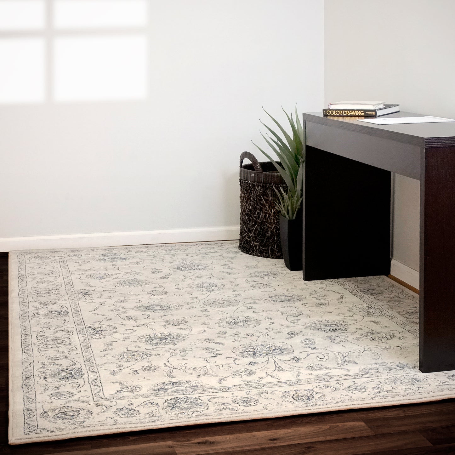 Ancient Garden Traditional Cream Classic Medium Pile Rug