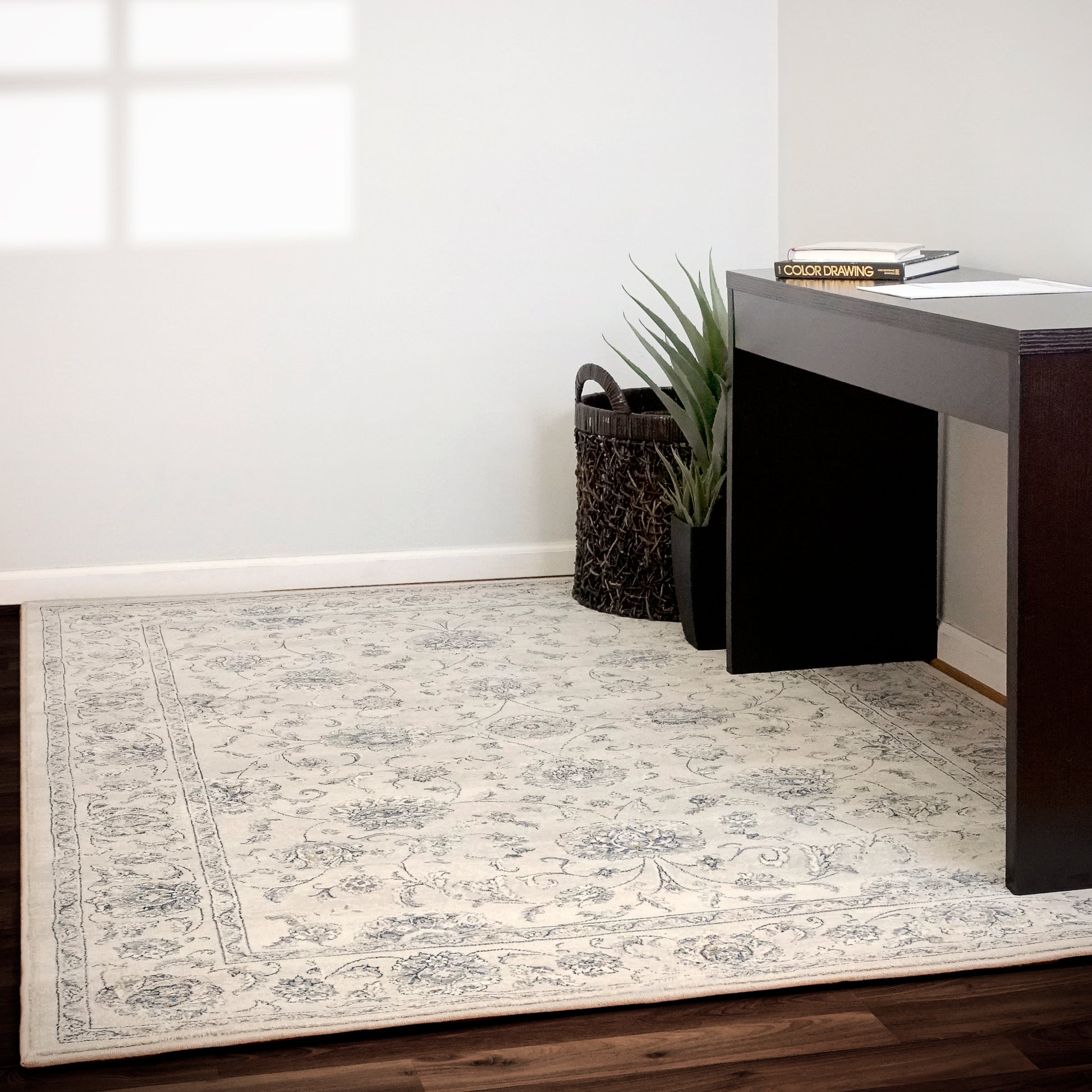 Ancient Garden Traditional Cream Classic Medium Pile Rug