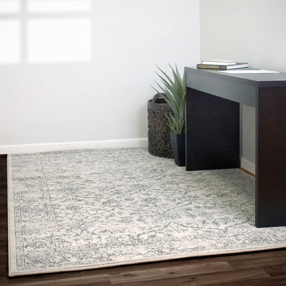 Ancient Garden Traditional Silver/Grey Classic Medium Pile Rug