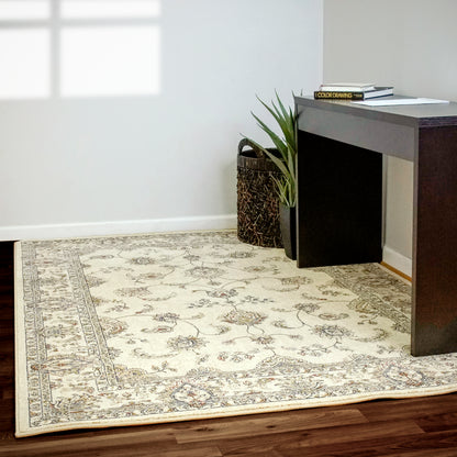 Ancient Garden Traditional Ivory Classic Medium Pile Rug