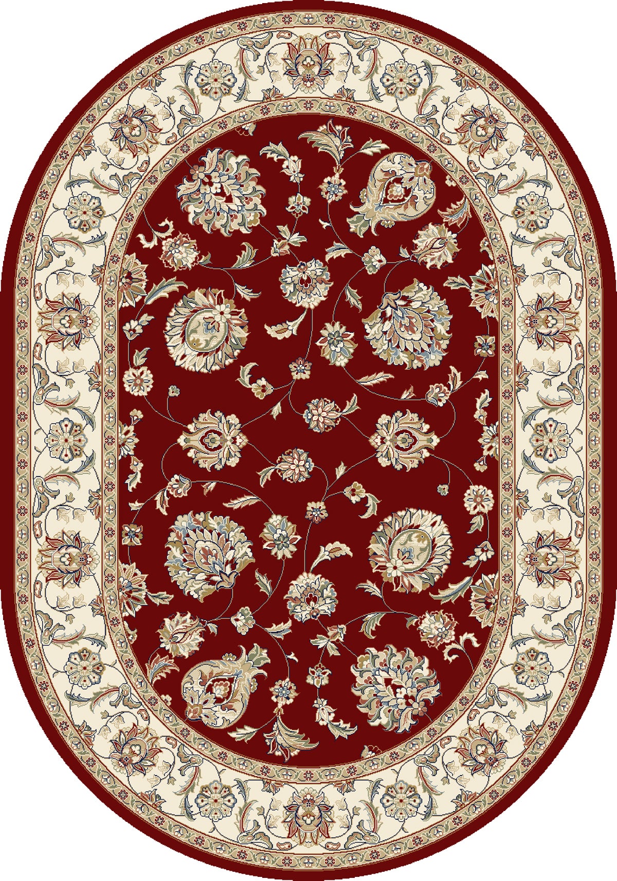 ANCIENT GARDEN 57365 Red/Ivory