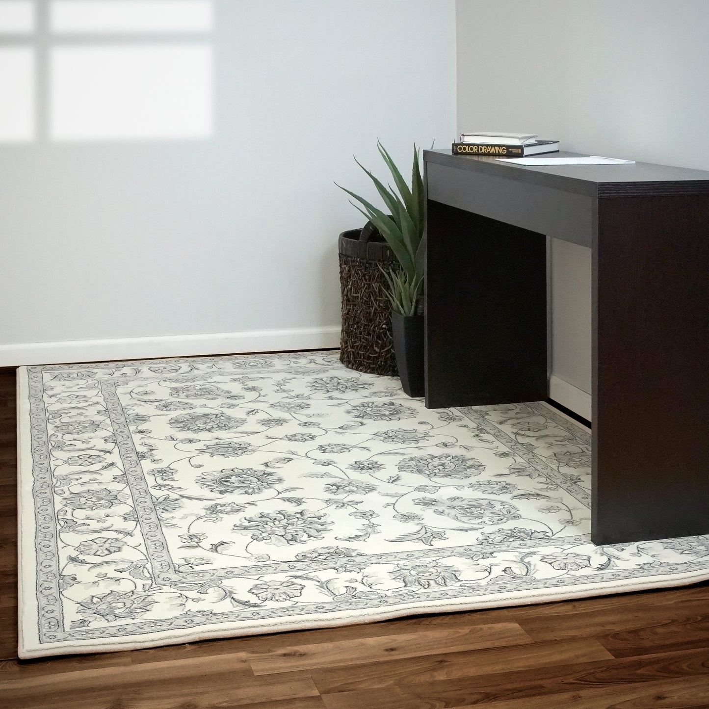 Ancient Garden Traditional Cream Classic Medium Pile Rug