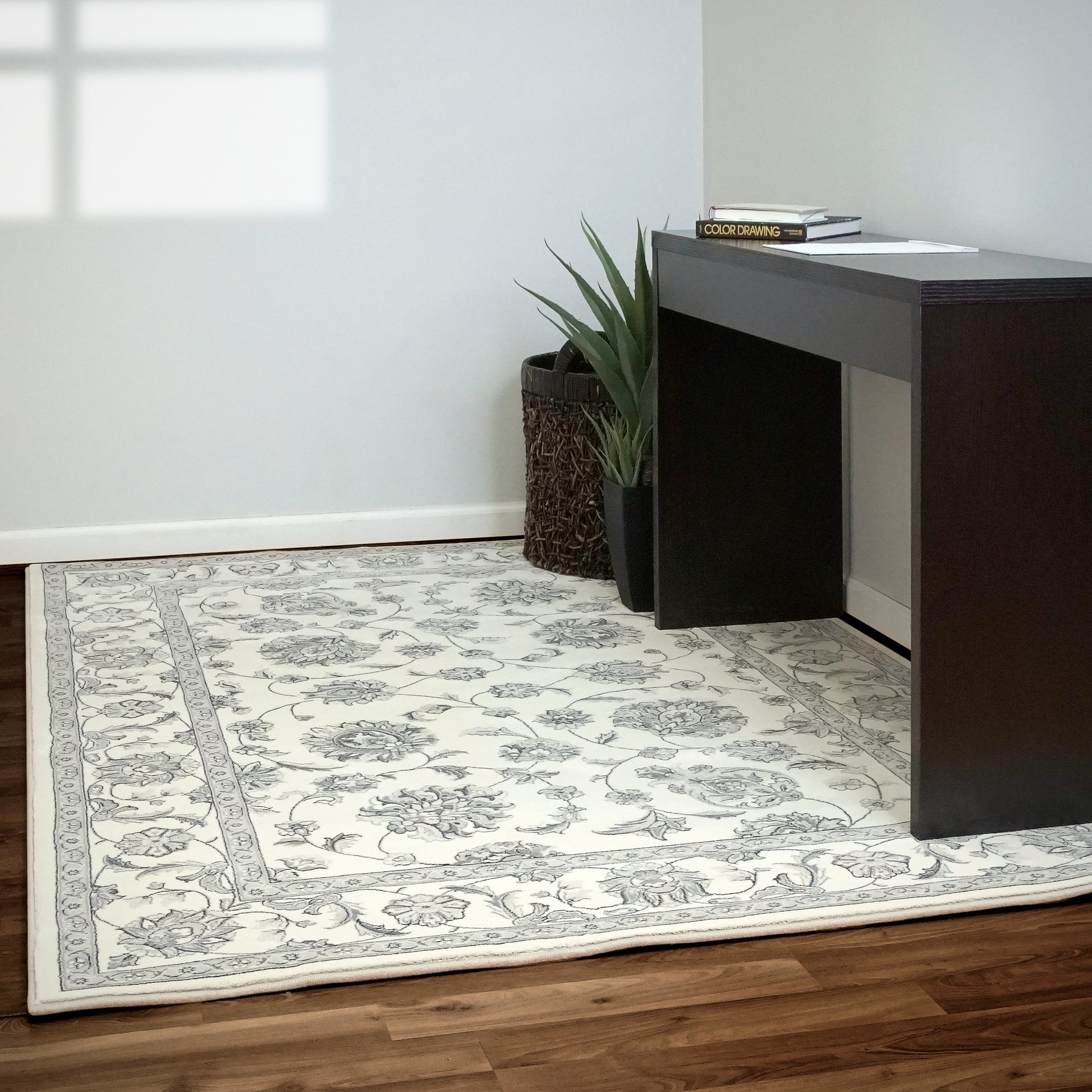 Ancient Garden Traditional Cream Classic Medium Pile Rug