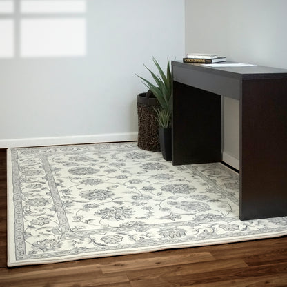 Ancient Garden Traditional Cream Classic Medium Pile Rug