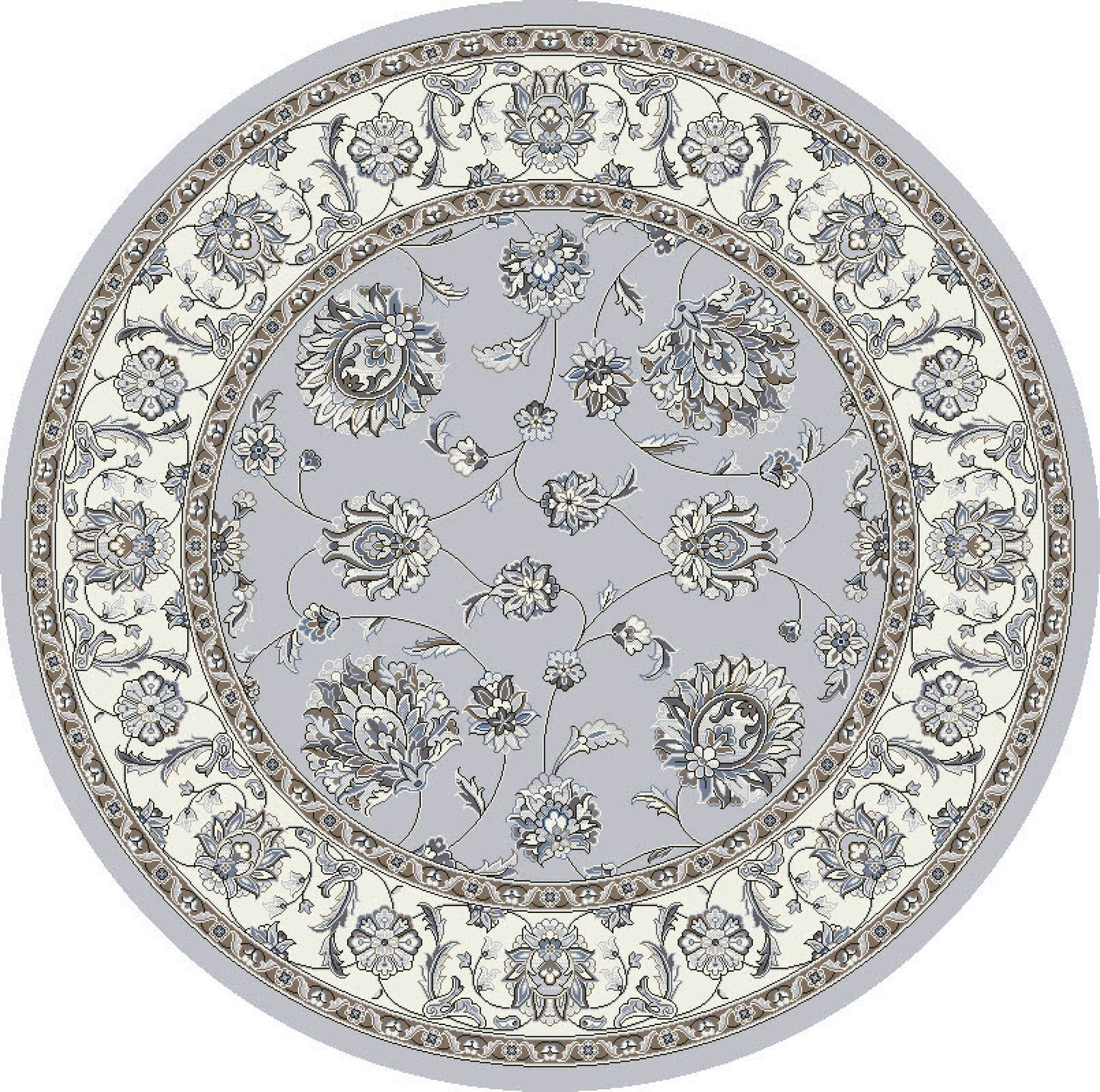 ANCIENT GARDEN 57365 Soft Grey/Cream