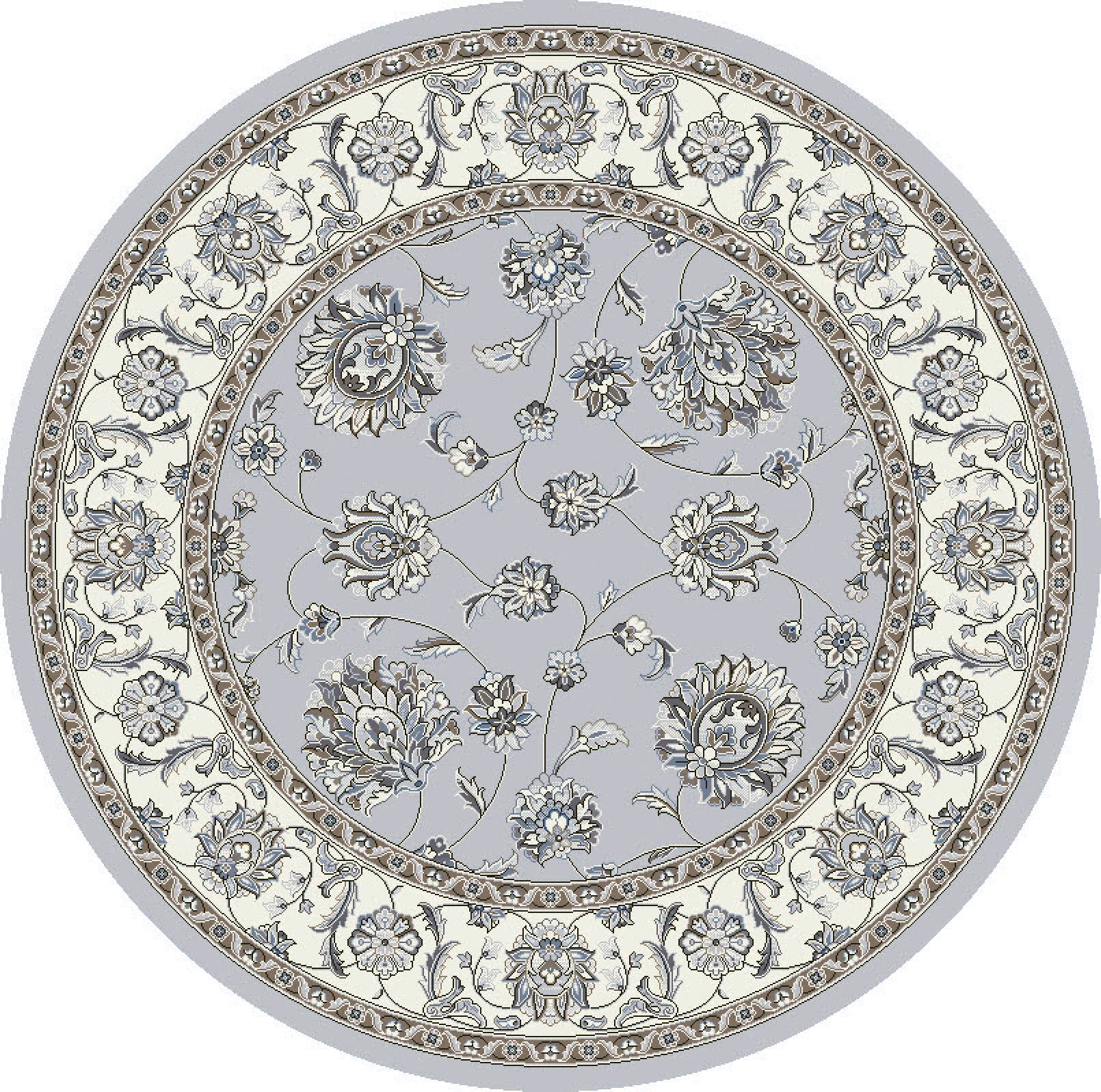 ANCIENT GARDEN 57365 Soft Grey/Cream