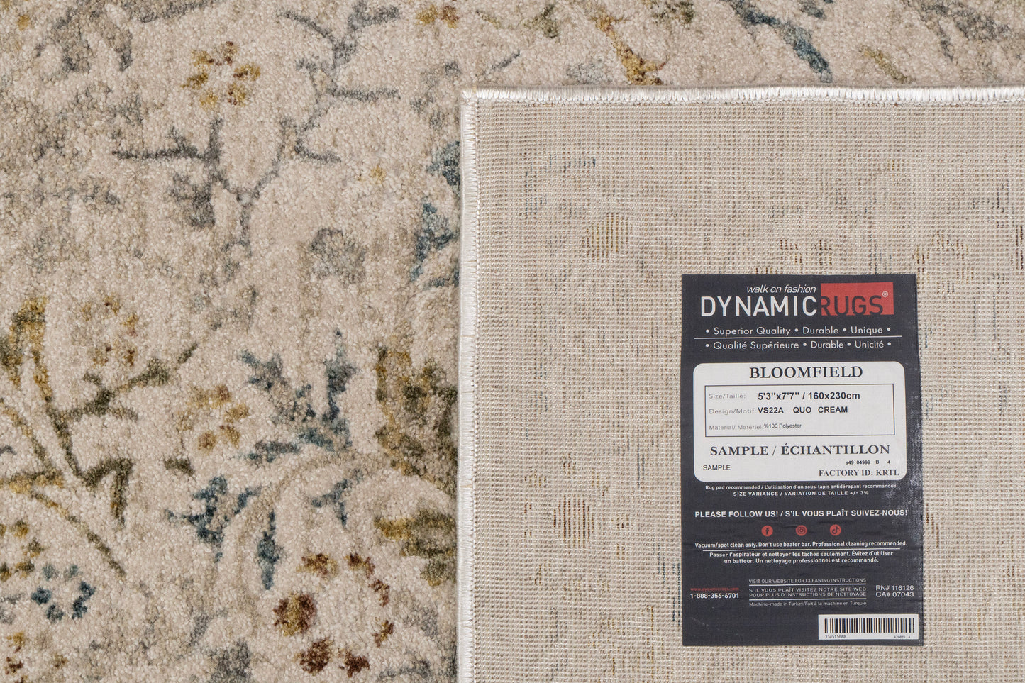 Bloomfield Transitional Cream/Multi Oriental Medium Pile Rug