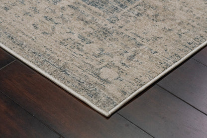 Bloomfield Transitional Grey/Cream Oriental Medium Pile Rug