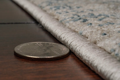 Bloomfield Transitional Grey/Cream Oriental Medium Pile Rug