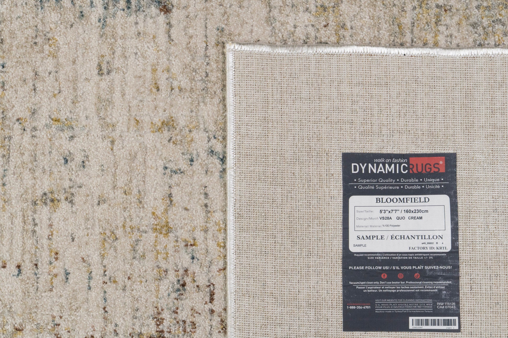 Bloomfield Modern Grey/Beige Abstract Medium Pile Rug