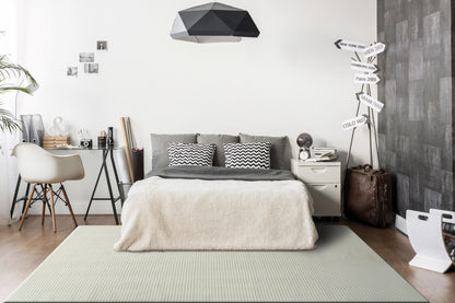 Boutique Modern Ivory/Grey Striped Medium Pile Rug