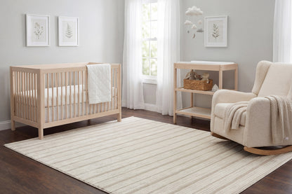 Boutique Modern Grey/Cream Striped Medium Pile Rug