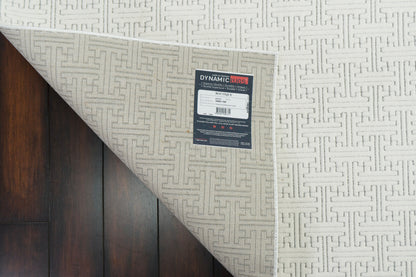 Boutique Modern Cream/Grey Geometric Medium Pile Rug