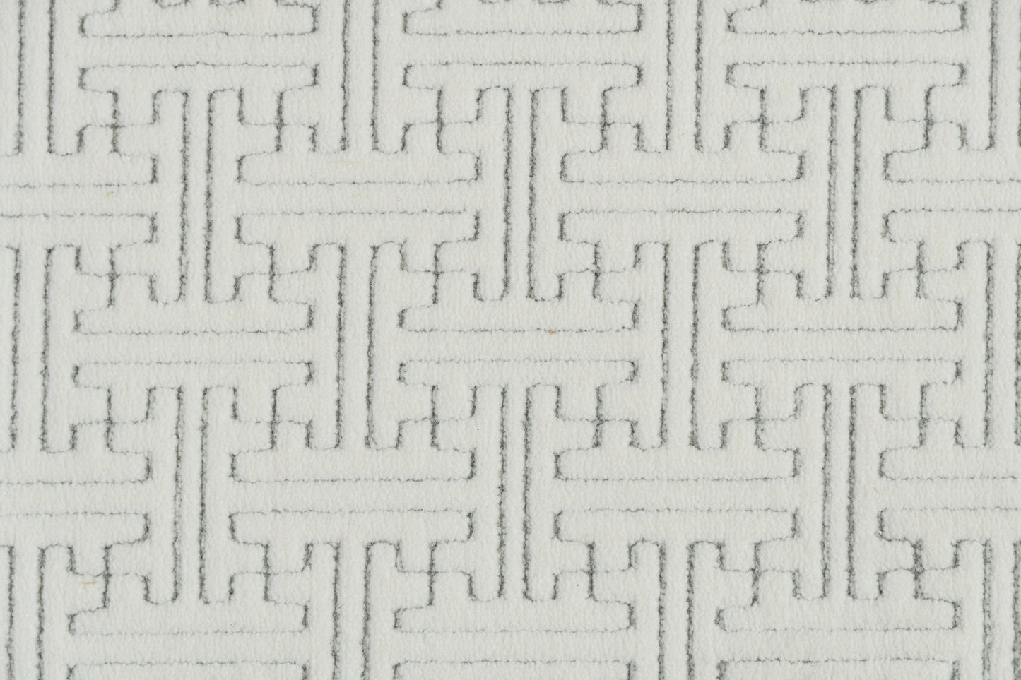 Boutique Modern Cream/Grey Geometric Medium Pile Rug