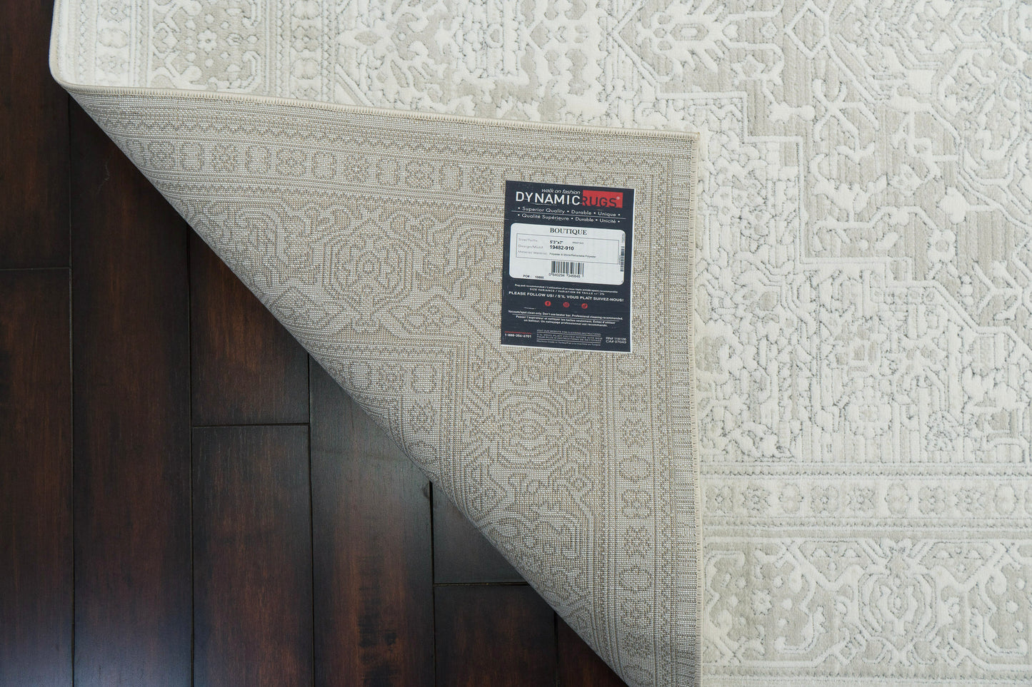 Boutique Traditional Grey/Cream Medallion Medium Pile Rug