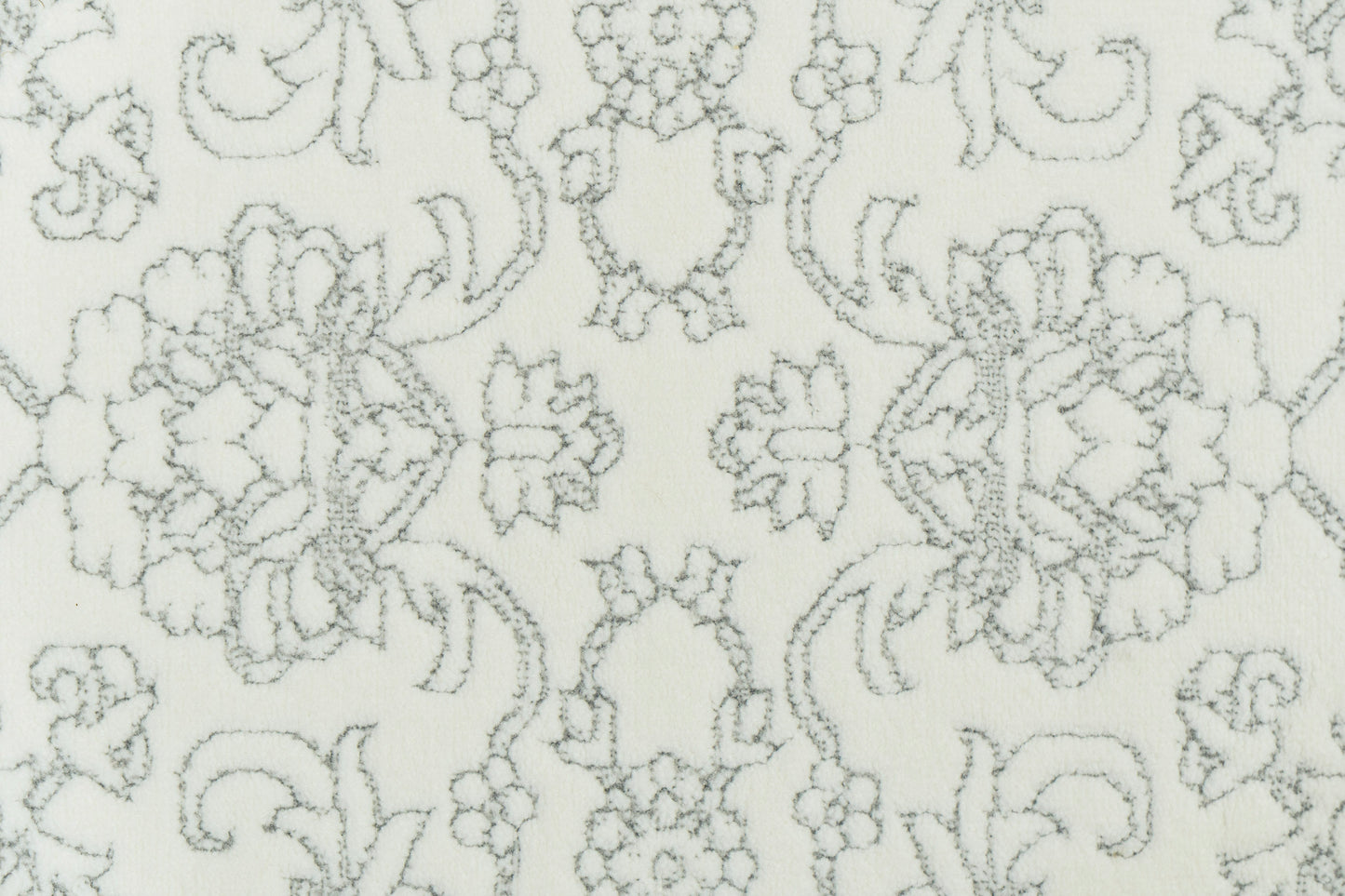 Boutique Traditional Grey/Cream Floral Medium Pile Rug