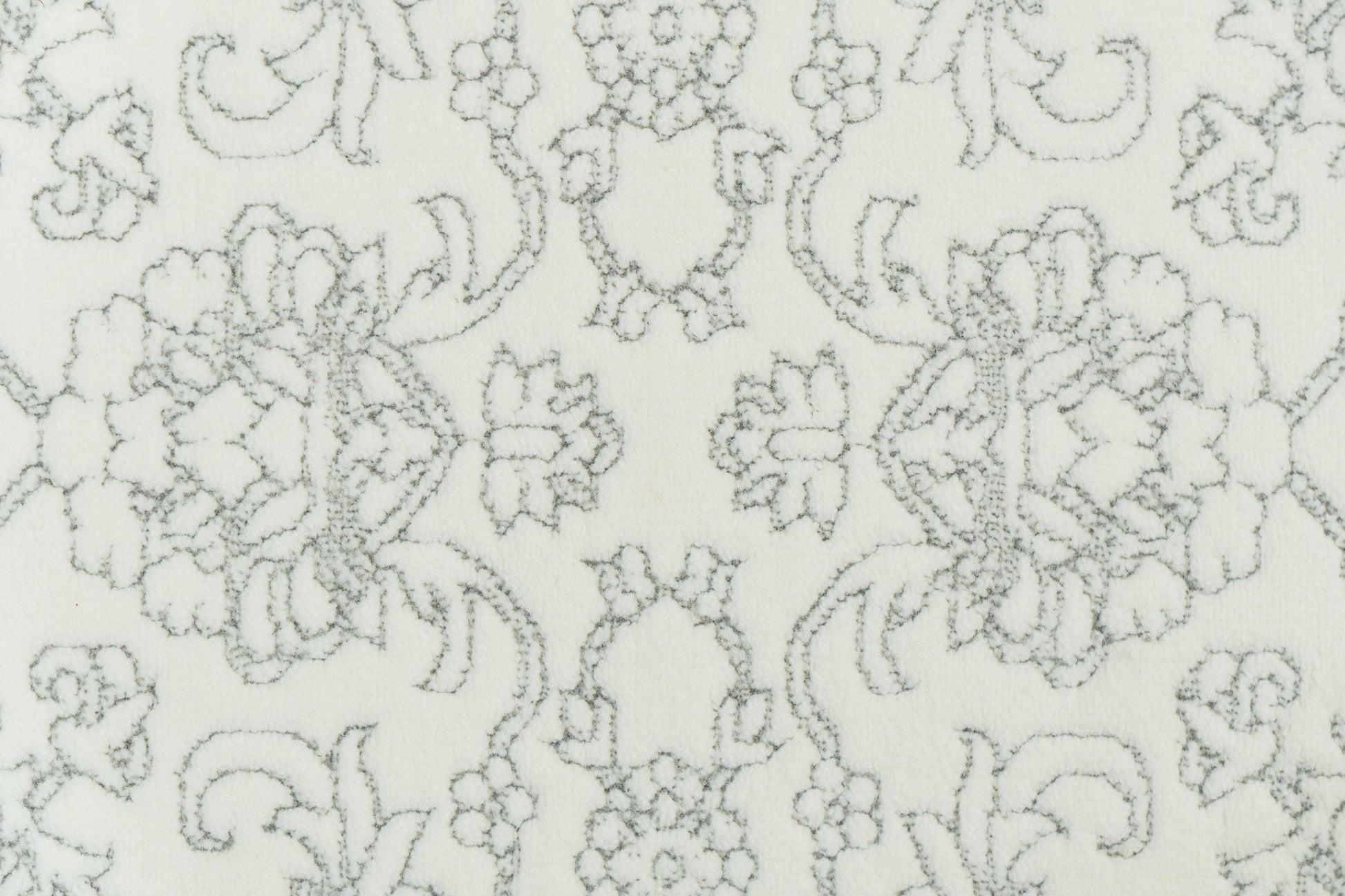 Boutique Traditional Grey/Cream Floral Medium Pile Rug