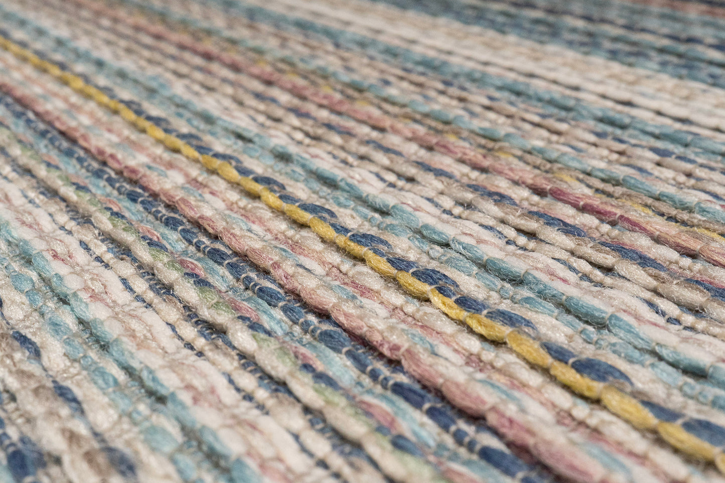 Brighton Contemporary Blue Modern No Pile Rug