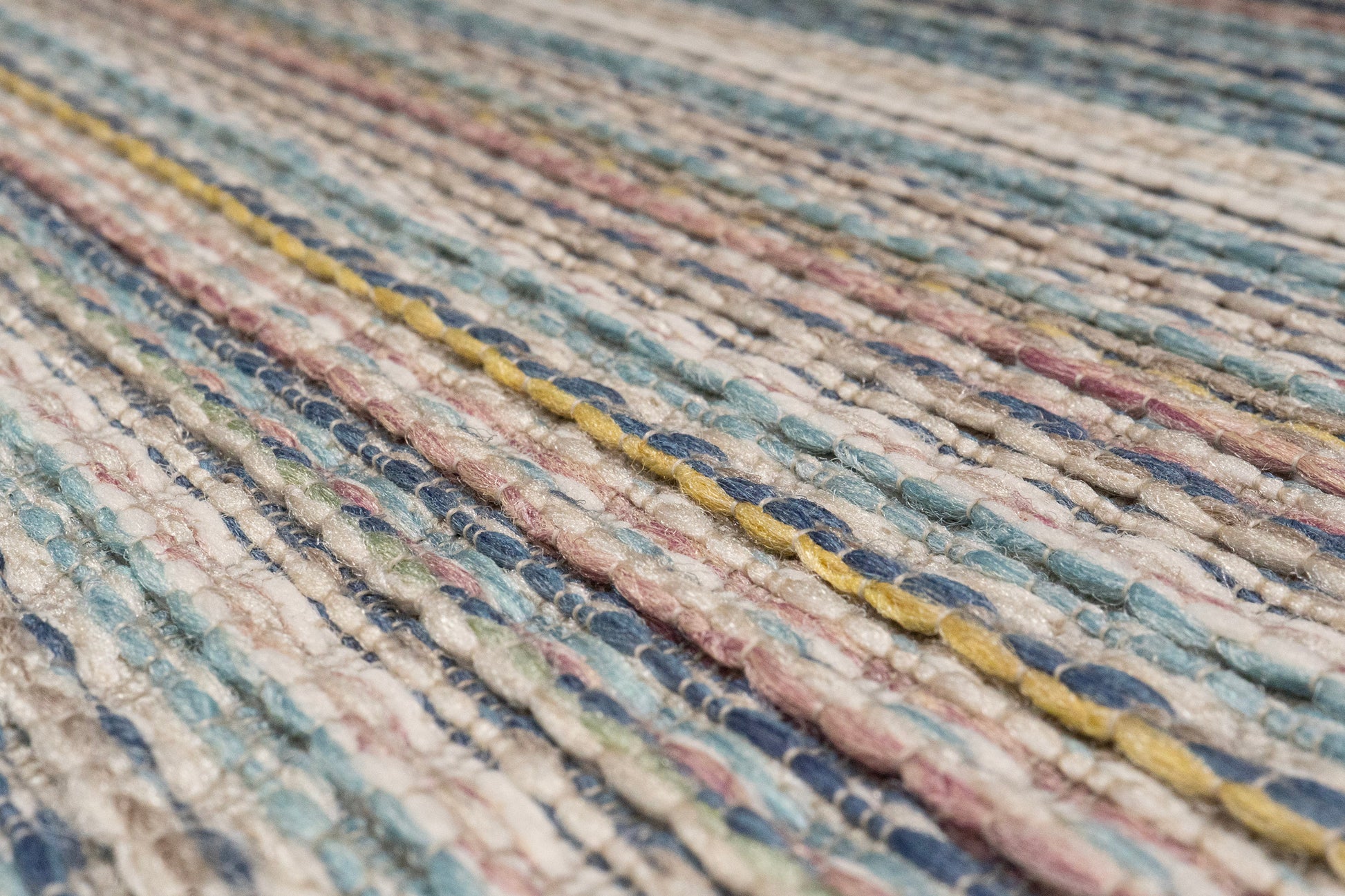 Brighton Contemporary Blue Modern No Pile Rug