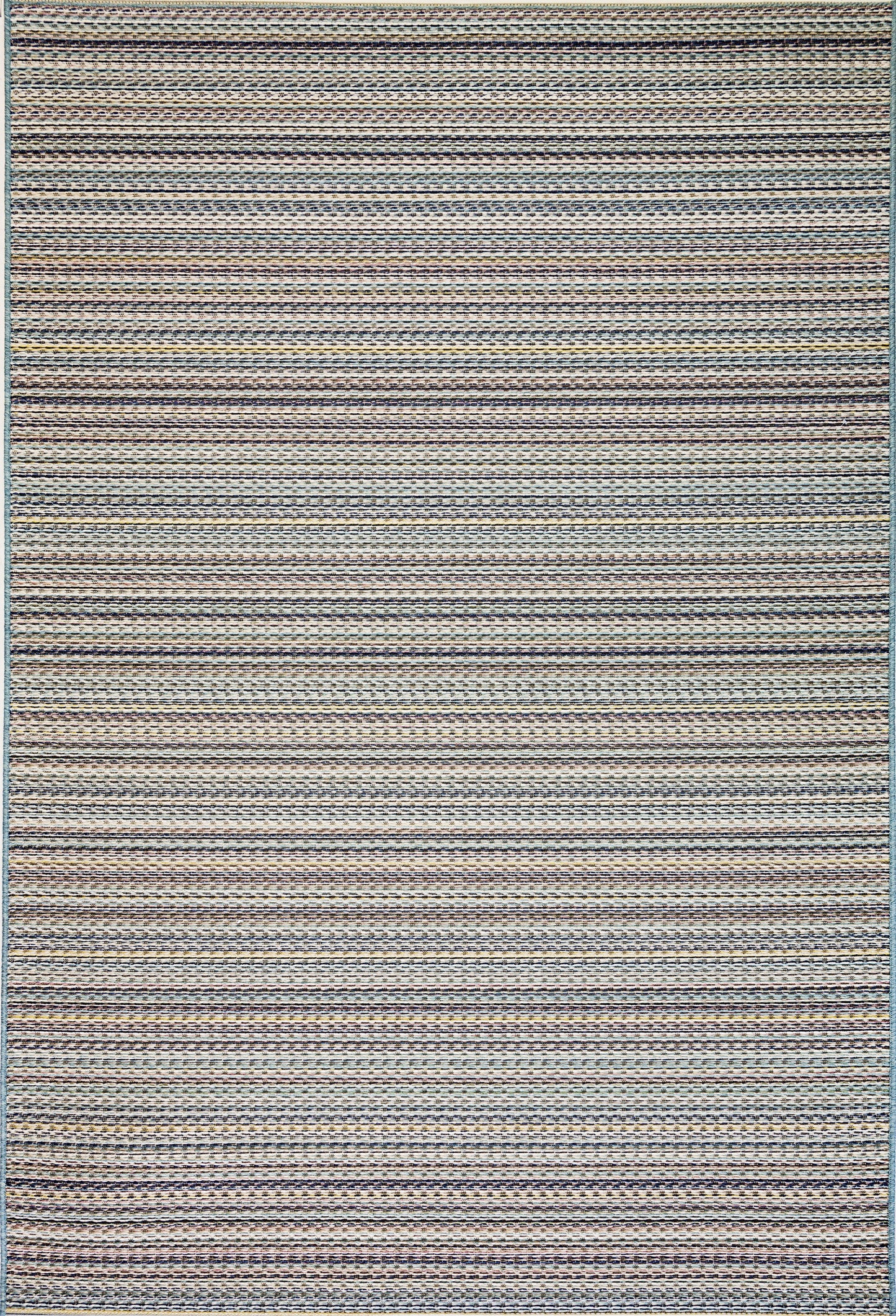 Brighton Contemporary Blue Modern No Pile Rug