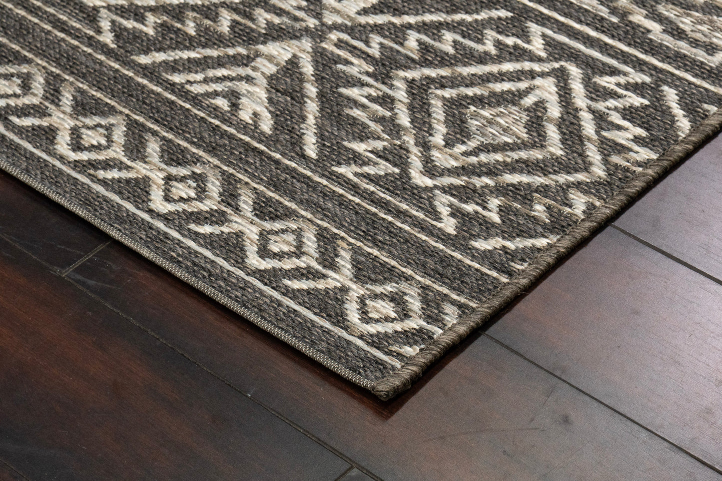 Brighton Contemporary Grey Modern No Pile Rug
