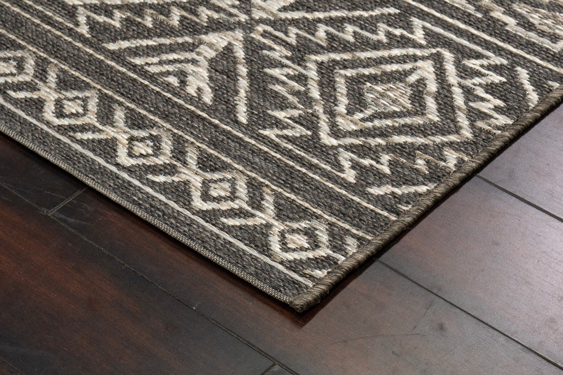 Brighton Contemporary Grey Modern No Pile Rug