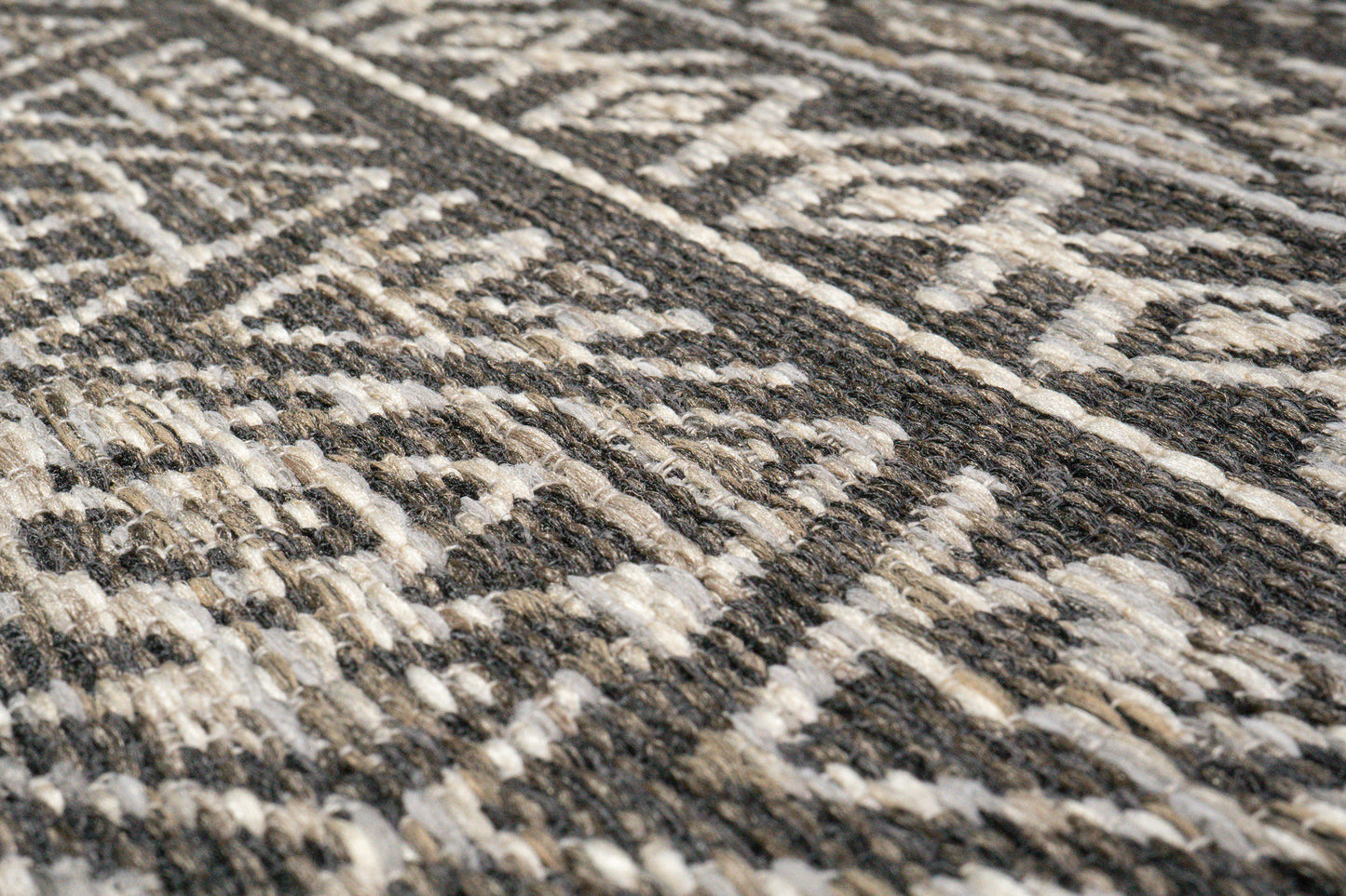 Brighton Contemporary Grey Modern No Pile Rug