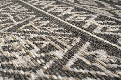 Brighton Contemporary Grey Modern No Pile Rug