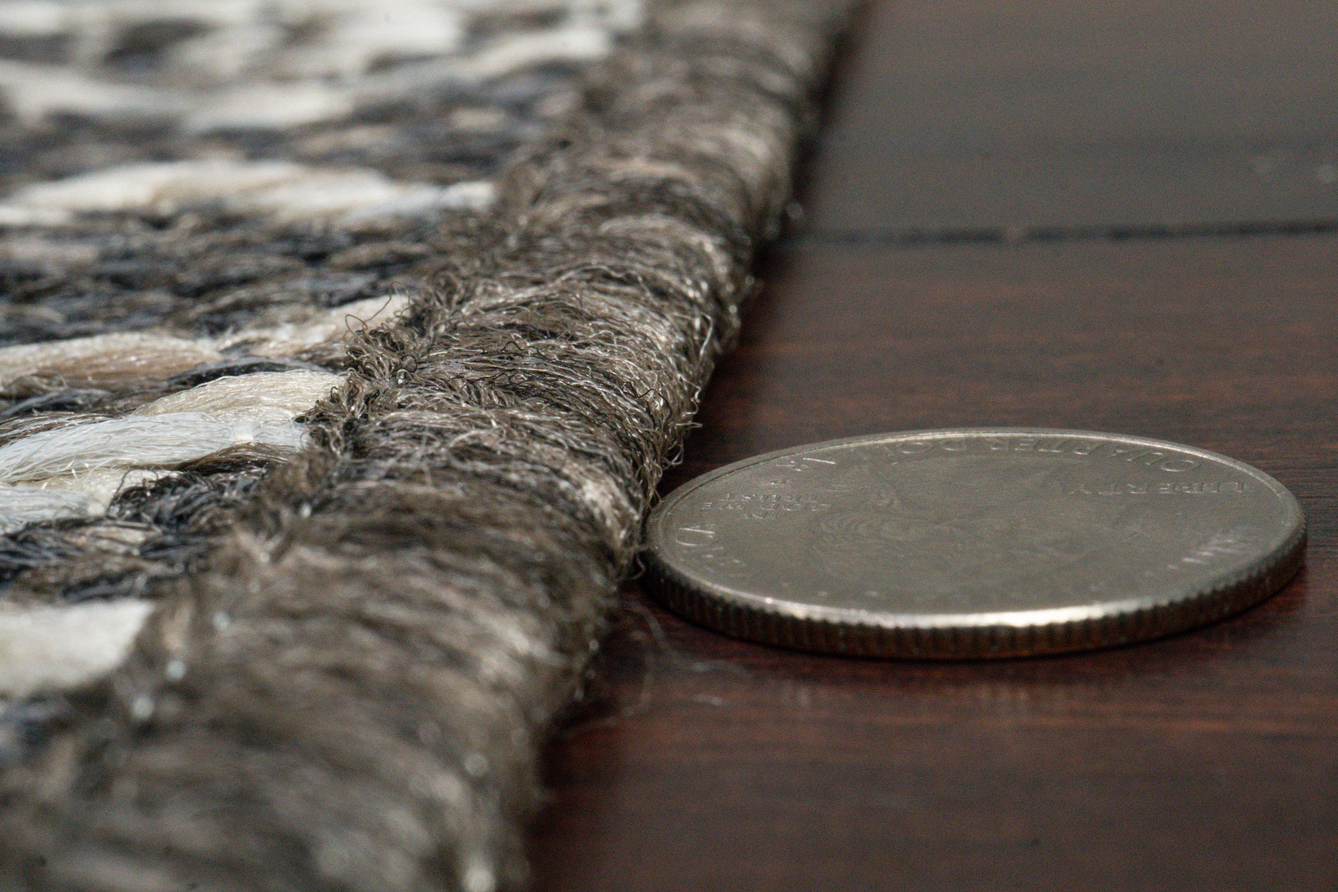 Brighton Contemporary Grey Modern No Pile Rug