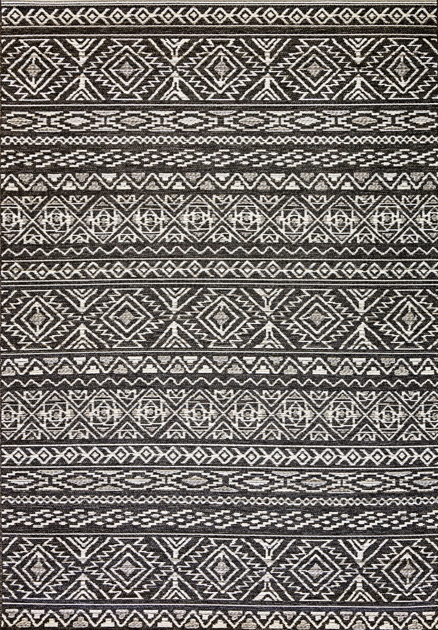 Brighton Contemporary Grey Modern No Pile Rug