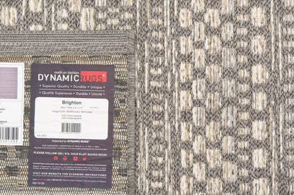 Brighton Contemporary Light Grey Modern No Pile Rug