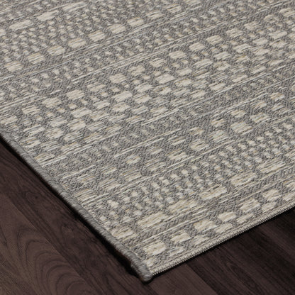 Brighton Contemporary Light Grey Modern No Pile Rug