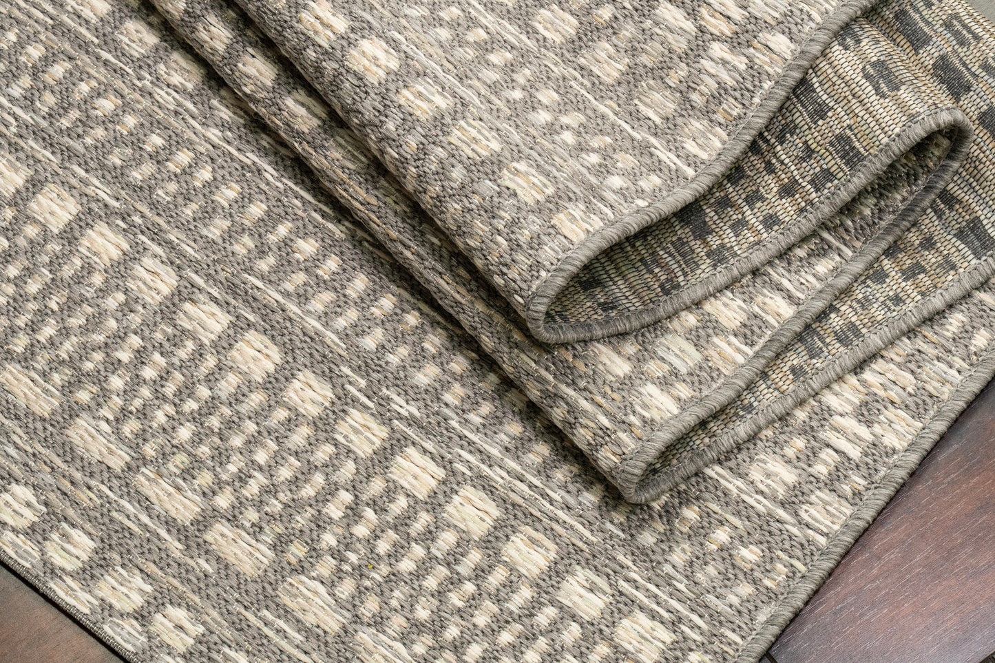 Brighton Contemporary Light Grey Modern No Pile Rug